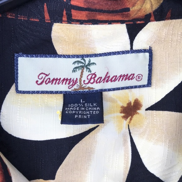 Mens Tommy Bahama Hawaiian Dress Shirt Large - Picture 2 of 6